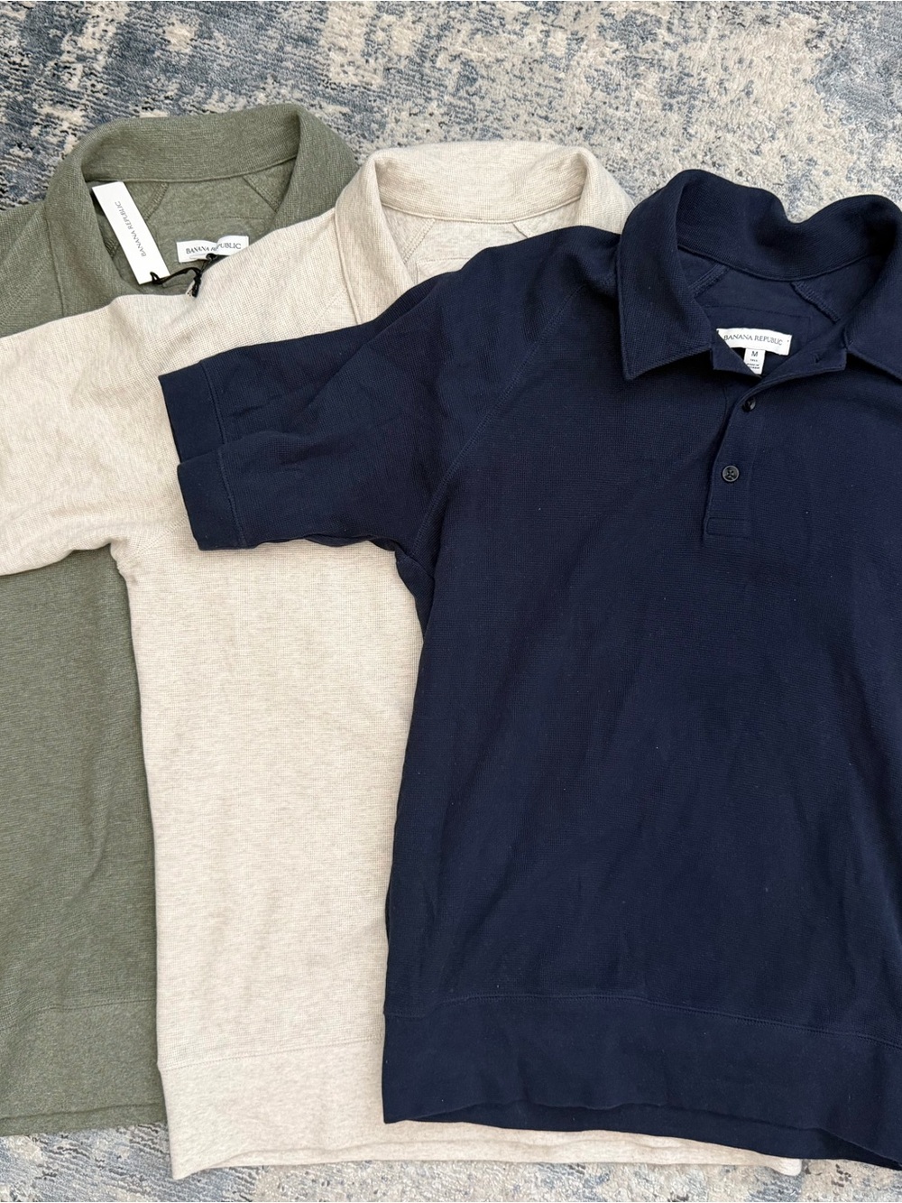 Banana Republic Short Sleeve Polo Sweater Trio